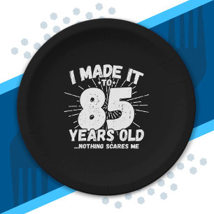 Assiettes En Carton Drôle 85e anniversaire Citation Sarcastique 85 ans