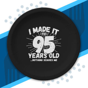 Assiettes En Carton Drôle 95ème Anniversaire Citation Sarcastique 95 A