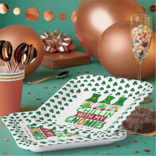 Assiettes En Carton Drôle Chillin avec mon Jour de la Saint Patrick Gn