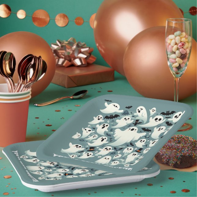 Assiettes En Carton Drôle, tu as été hébergé ! Des fantômes en vol (Multi)