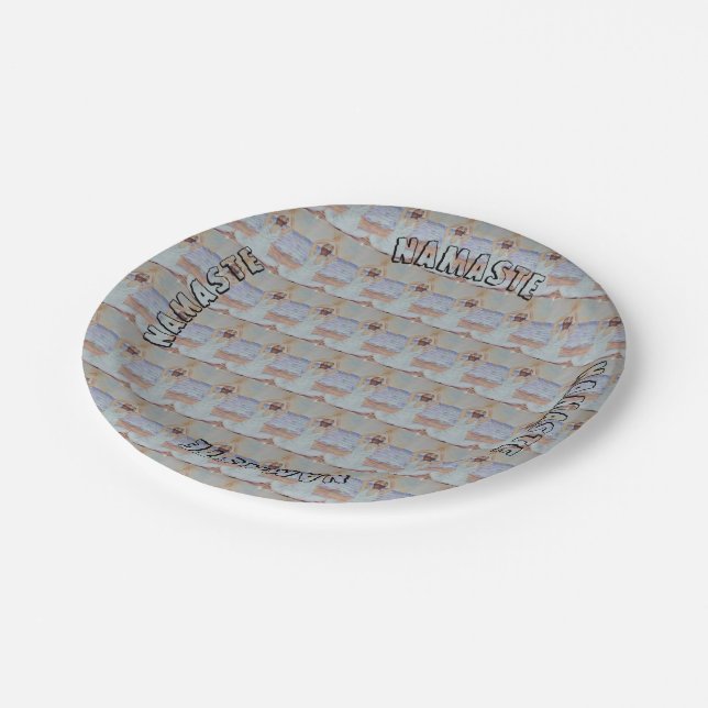 ASSIETTES EN CARTON DU YOGA PLAQUE À PAPIER SVP %PIPE% (Angle)