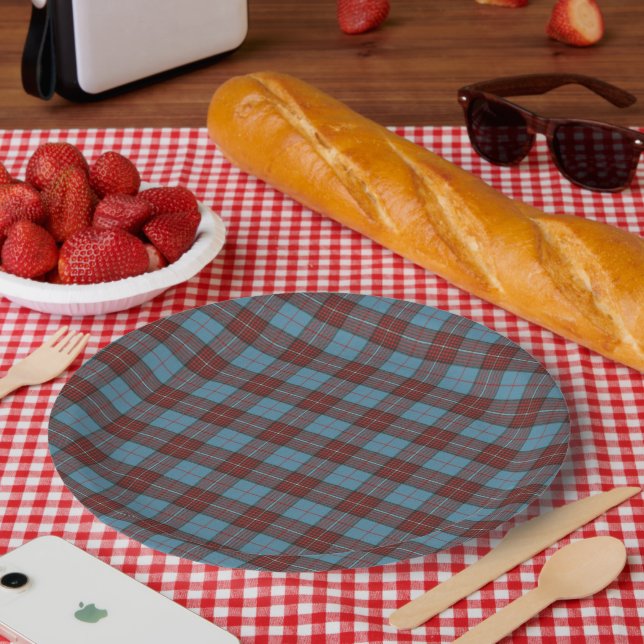 Assiettes En Carton Duchesse du clan écossais de Kent Tartan (Pique-nique)