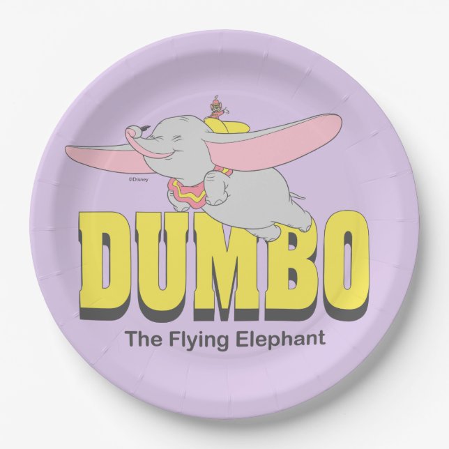 Assiettes En Carton Dumbo l'éléphant volant (Devant)