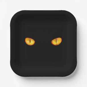 Assiettes En Carton Dur regard de Golden Bombay Cat Eyes