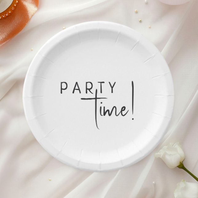 Assiettes En Carton Durée minimale de la fête neutre entre les sexes (Créateur téléchargé)