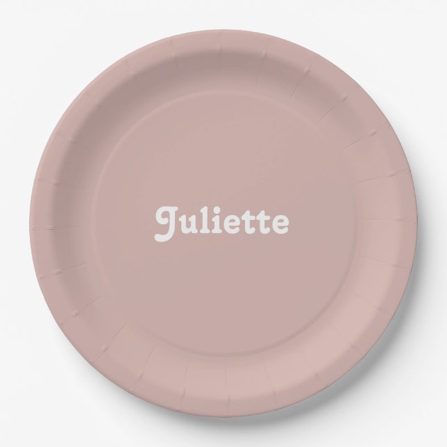 Assiettes En Carton Dusty Blush (Devant)