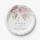Dusty Rose Blush Ivory Floral Mariage Réception