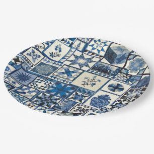 Assiettes En Carton Dutch Delft
