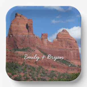 Assiettes En Carton Eagle Rock I Sedona Arizona Photographie de voyage