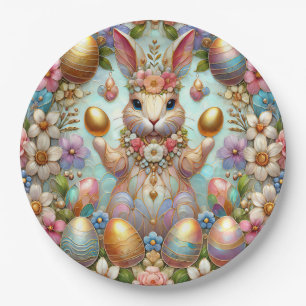 Assiettes En Carton EASTER BUNNY 3D ~ Pastels~