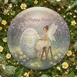 Assiettes En Carton Easter Fairy Painting Egg Spring