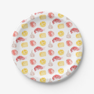 Assiettes En Carton Ébullition de l'écrevisse