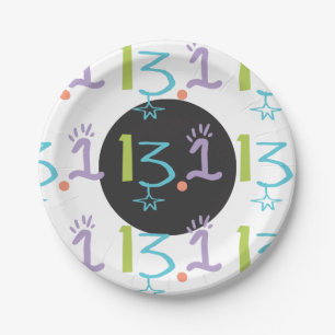 Assiettes En Carton Eclectique 13.1 Plaque à papier à thème semi-marat