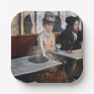Assiettes En Carton Edgar Degas - Dans un café / L'Absinthe