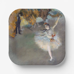 Assiettes En Carton Edgar Degas - L'Étoile / Danseur sur scène