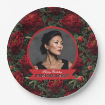 Editable Peonies Flower Garden Birthday