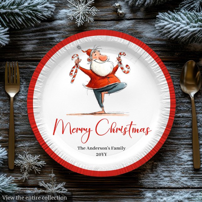 Assiettes En Carton Editable Santa Claus Humor Christmas Paper Plates (Editable Santa Claus Humor Christmas Paper Plates

)