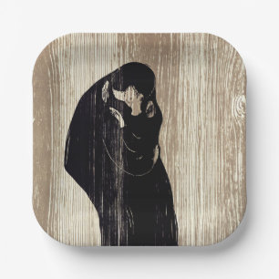 Assiettes En Carton Edvard Munch - Le Kiss IV