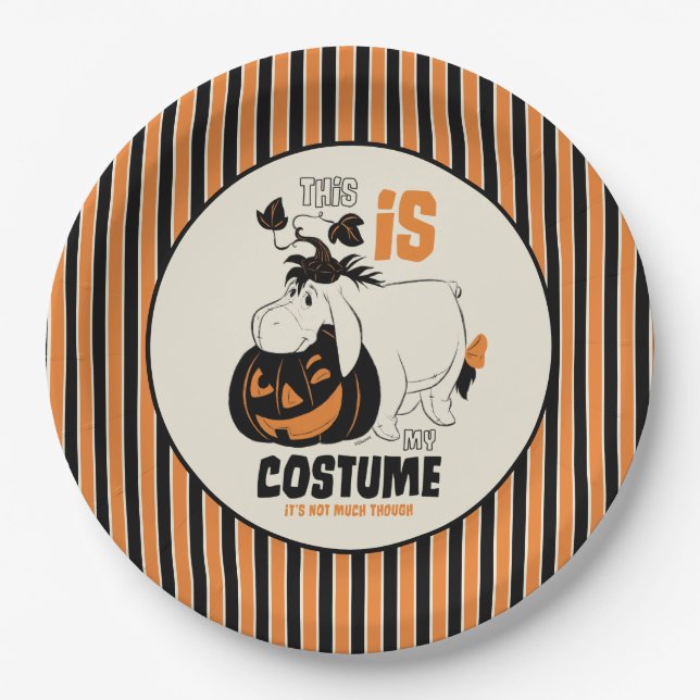 Assiettes En Carton Eeyore | C'est mon costume (Devant)