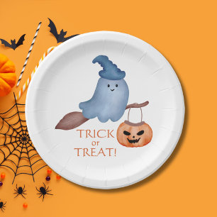 Assiettes En Carton Éffrayant Boo Trick ou Treat Kids & Family Hallowe