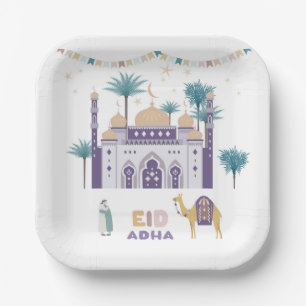 Assiettes En Carton Eid Al Adha dans le style décoratif 1