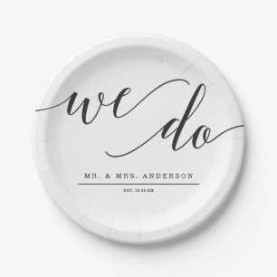 Assiettes En Carton Élégance minimale Nous faisons Plaque de papier