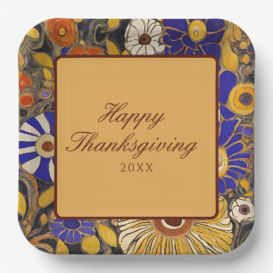 Assiettes En Carton Élégant Bon thanksgiving Floral