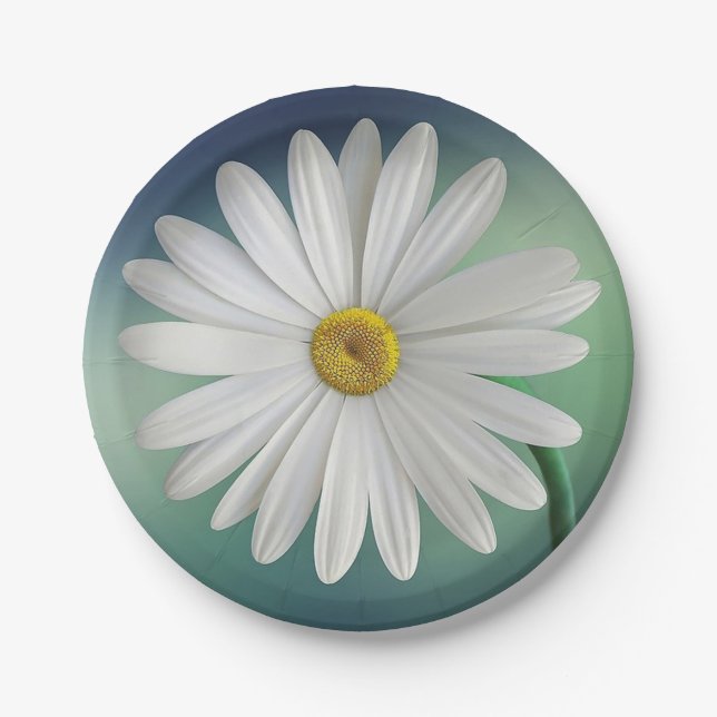 Assiettes En Carton Élégant, élégant, blanc (Devant)