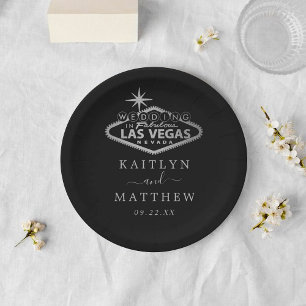 Assiettes En Carton Elégant Las Vegas Destination Mariage