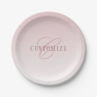 Élégant lettrage et monogramme | Rose Ombre