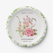 Élégant Rose Vert Floral Fleurs Mariage