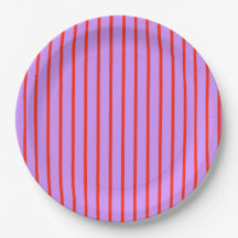 Élégant violet et rouge rayé Vintage rétro moderne