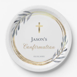 Assiettes En Carton élégante Confirmation