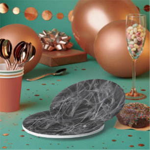 Assiettes En Carton Élégante Fumée - Esthétique mystique