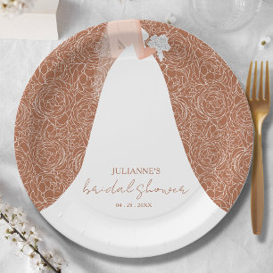 Assiettes En Carton Élégante mariée sur la Fête des mariées de Terraco