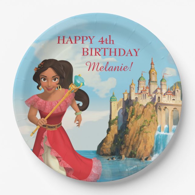 Assiettes En Carton Elena d'Avalor| Anniversaire (Devant)