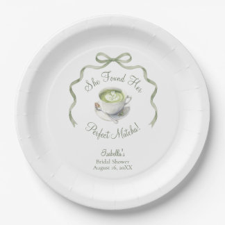 Assiettes En Carton Elle a Trouvé sa Baby Shower de Bol à Matcha Parfa