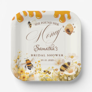Assiettes En Carton Elle a trouvé sa douche de mariage abeille miel