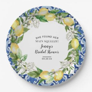 Assiettes En Carton Elle a Trouvé Son Amour Lemon Bridal Shower