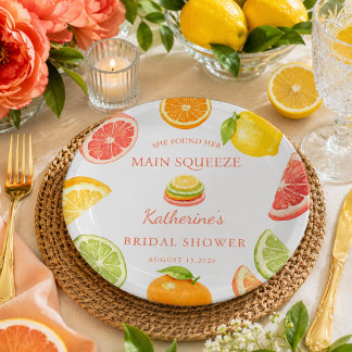 Assiettes En Carton Elle a Trouvé Son Citron Mariage Enterrement de Vi