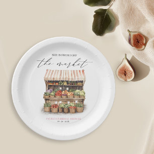 Assiettes En Carton Elle est hors du marché Fête de douche de mariage