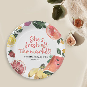 Assiettes En Carton Elle n'est pas à la Fête des mariées du marché agr