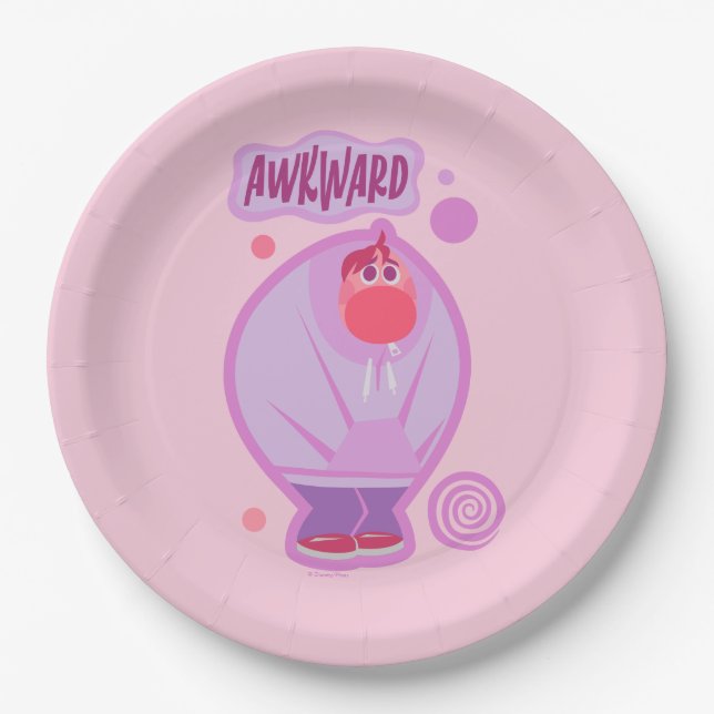 Assiettes En Carton Embarras "Awkward" (Devant)