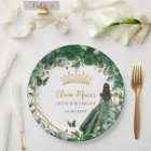 Emerald Green Floral Brown Princess 18e anniversai