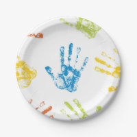Empreinte de peinture à doigt pour enfant