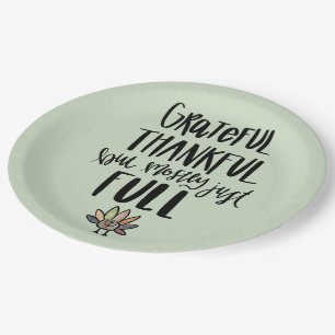 Assiettes En Carton En grande partie juste plein plat de thanksgiving