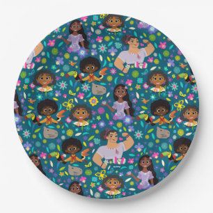 Assiettes En Carton Encanto Floral Character Motif