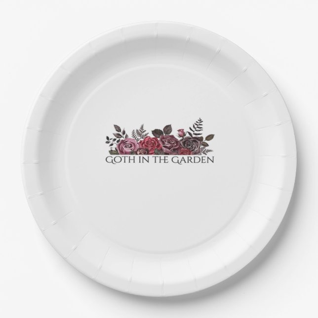 Assiettes En Carton Encre Whimsigoth – Forêts Mystiques, Lunes & Magie (Devant)