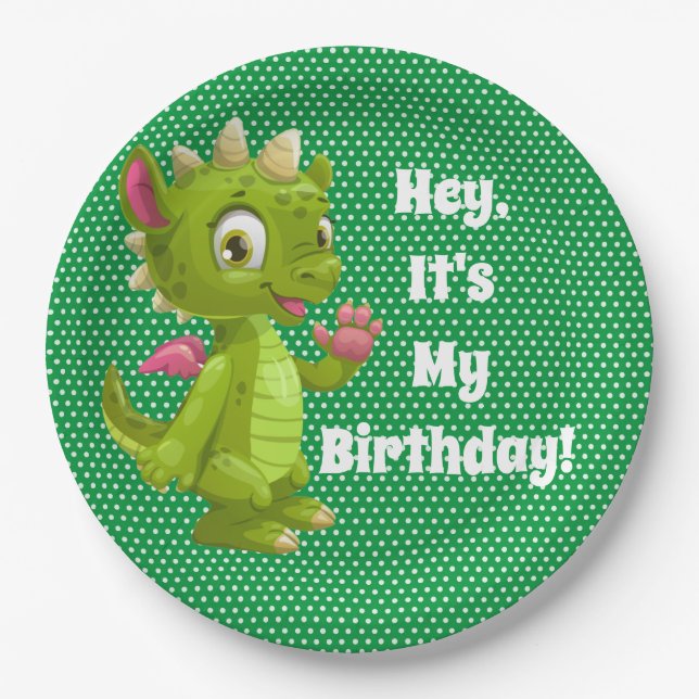 Assiettes En Carton Enfants C'est mon anniversaire (Devant)
