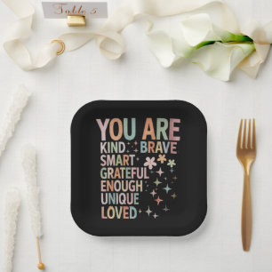 Assiettes En Carton Enseignant Motivationnel Premier Jour de Rentrée d
